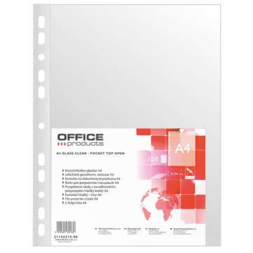 Obwoluty krystal. A4 OFFICE PR [100] 40mic (folia)
