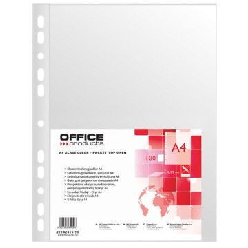 Obwoluty krystal. A4 OFFICE PR [100] 50mic (folia)