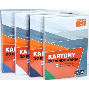 Okładki do bindowania MYOFFICE błyszczące zielone