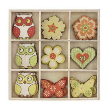 Ozdoby drewniane ARGO SOWY i KWIATY [27]