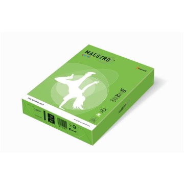 Papier kolor A4 160g [250] pastel jasnozielony