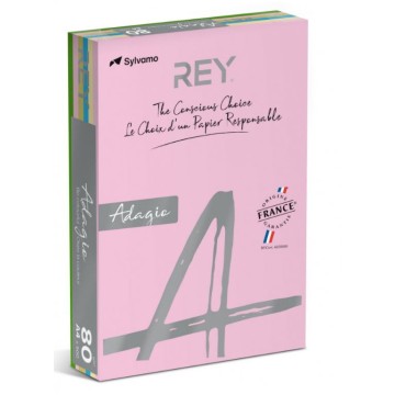 Papier kolor MIX REY ADAGIO A4 80g [500] pastel