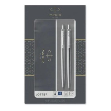 PARKER JOTTER stalowy CT ołówek + długopis