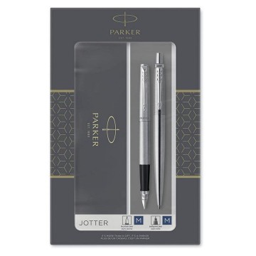 PARKER JOTTER stalowy CT pióro wiecz.+ długopis