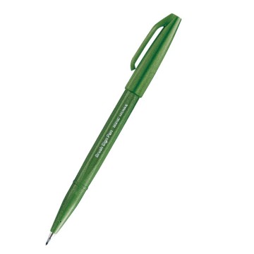 Pisak PENTEL do LETTERINGU oliwkowy