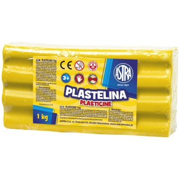 Plastelina ASTRA 1kg żółta