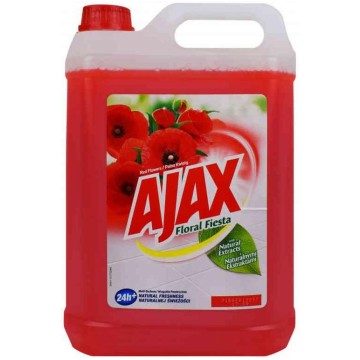 Płyn uniwersalny AJAX 5L POLNE KWIATY - czerwony