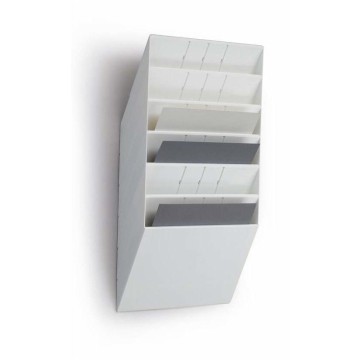 Pojemnik na ulotki FLEXIBOXX 6xA4 POZIOM biały