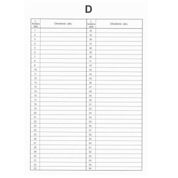 Przekładki do akt osobowych D [10] BB