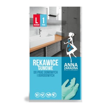 Rękawice sanitarne AZ pastelowa zieleń L