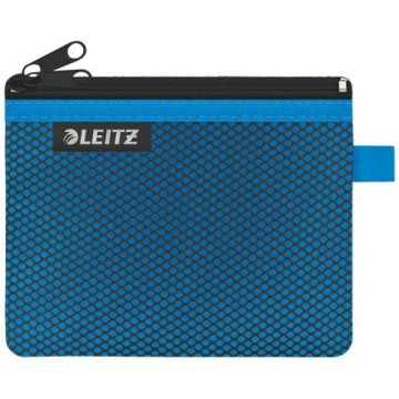 Saszetka LEITZ WOW 2 kieszenie z siatką S nieb.