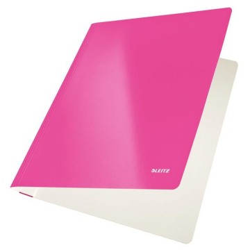 Skoroszyt kartonowy LEITZ WOW różowy
