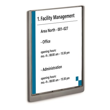 Tabliczka przydrzw. DURABLE CLICK A4 PION grafit