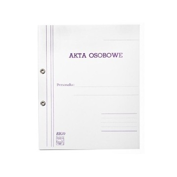 Teczka do akt osobowych BIGO oczkowa ABCD