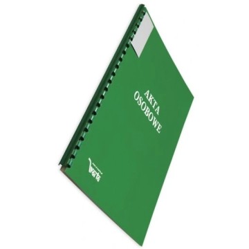 Teczka do akt osobowych, binda zew., zielona