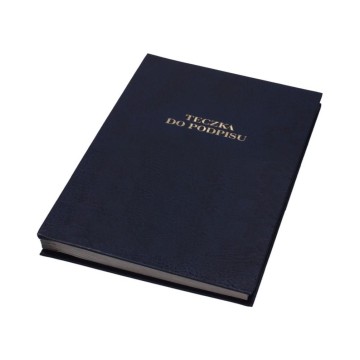 Teczka do podpisu BB 10kart. granatowa