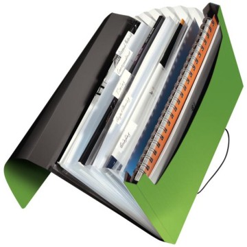 Teczka harmonijka LEITZ SOLID 6 przegr. zielona
