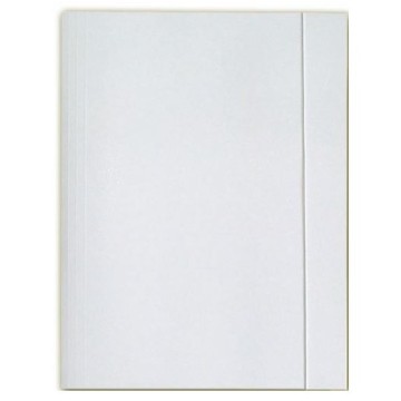 Teczka z gumką tekturowa BB biała 250g