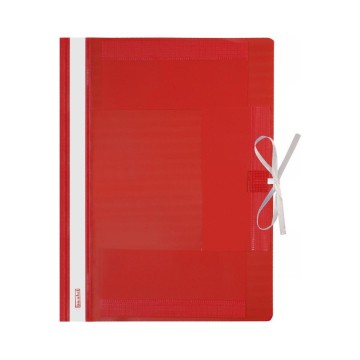 Teczki wiązane plastikowe BIURFOL [25] czerwone