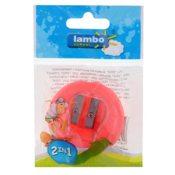 Temperówka z pojemnikiem LAMBO SCHOOL podwójna
