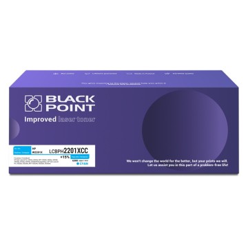 Toner HP 220X (W2201X) niebieski BLACKPOINT (6.300
