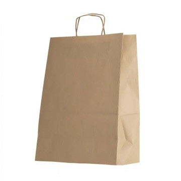 Torba papierowa ECOBAG 240x100x320mm brązowa