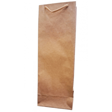 Torebka ozdobna szara 13x37cm (butelka)