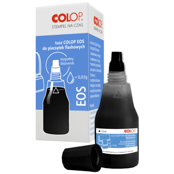 Tusz do pieczątek błyskowych EOS czarny 25ml