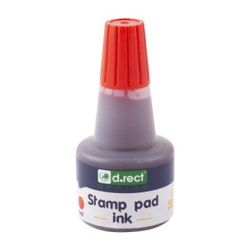 Tusz do pieczątek D.RECT 30ml czerwony