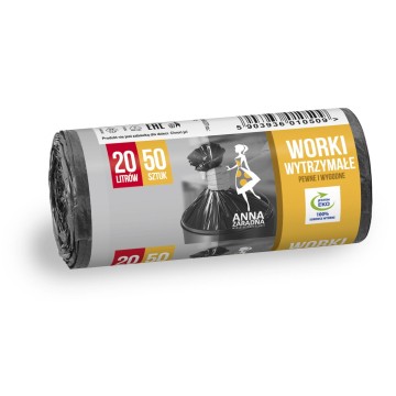 Worki na śmieci 20L HD [50] AZ czarne