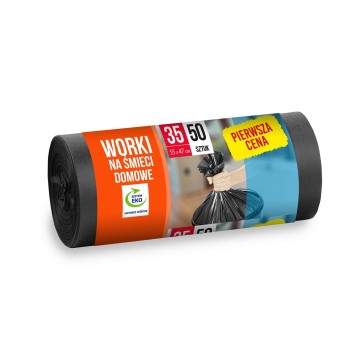 Worki na śmieci 35L HD [50] FIRST PRICE czarne