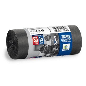 Worki na śmieci 35L LD [15] AZ SUPERMOCNE czarne