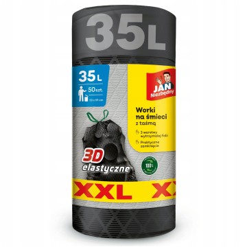Worki na śmieci 35L LD [50] JN taśma XXL