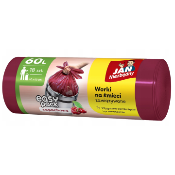 Worki na śmieci 60L HD JN [18] wiśnia