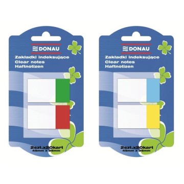 Zakładki indeks. DONAU 2x20 (25x45mm)