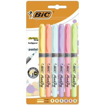 Zakreślacze BIC pastelowe [6]