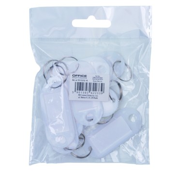 Zawieszki do kluczy OFFICE PROD [10] białe